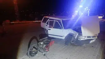 Niğde'de otomobil ile çarpışan motosiklet sürücüsü hayatını kaybetti