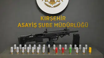 Kırşehir'de 2 ruhsatsız av tüfeği ele geçirildi