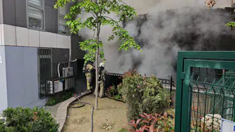 Kağıthane'de metruk binada yangın