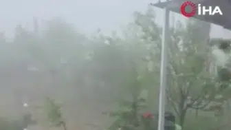Ankara Polatlı’da dolu yağışı tarım arazilerine zarar verdi
