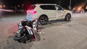 Gazipaşa’da motosiklet ile otomobil çarpıştı : Sürücü ağır yaralandı