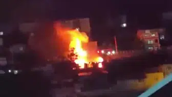 Kocaeli'de gecekonduda yangın : Mutfak tüpü patladı
