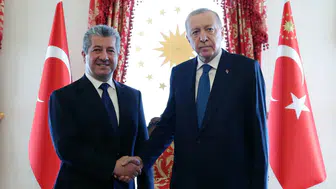 Cumhurbaşkanı Erdoğan, IKBY Başbakanı Mesrur Barzani'yi kabul etti