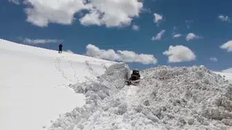 Erzincan Tercan'da mayıs ayında karla mücadele