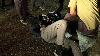 Adıyaman’da çukura giren motosiklet devrildi : 1 yaralı