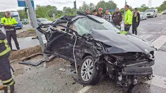 Sakarya'da zincirleme kaza : 4'ü ağır 6 kişi yaralandı