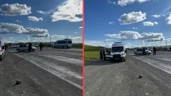 Elazığ'da otomobiller çarpıştı : 3 yaralı