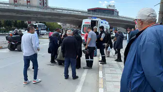 Tekirdağ'da yola dökülen toprak kazaya neden oldu : Motosiklet sürücüsü yaralandı