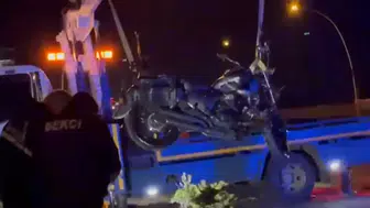 Ankara'da kaza : Motosiklet sürücüsü hayatını kaybetti