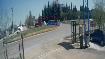 Lüleburgaz'da feci kaza : Jandarma ile panelvan çarpıştı