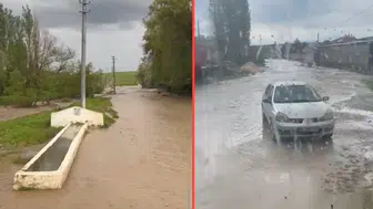 Kırşehir'de sağanak yağış sele neden oldu : 150 arı kovanı zarar gördü