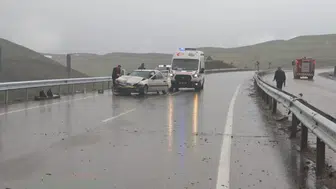 Erzurum Aşkale'de zincirleme trafik kazası : 3 yaralı