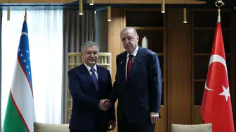 Cumhurbaşkanı Erdoğan, Özbekistan Cumhurbaşkanı Mirziyoyev ile görüştü