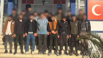 Hatay'da 16 kaçak göçmen yakalandı