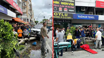 Antalya'da iki otomobil çarpıştı : 4 yaralı