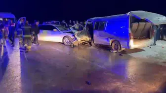 Gaziantep'te iki araç kafa kafaya çarpıştı : Kazada 1 ölü, 12 yaralı