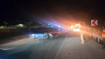 Kayseri'de iki otomobilin çarpıştığı kazada 1 kişi öldü 5 kişi yaralandı