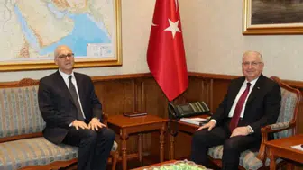 Bakan Güler, Mısır Büyükelçisi El Şeyh ile bir araya geldi