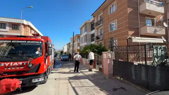 Eskişehir'de benzin doldurulan motorlu tırpan alev aldı : Yangında 2 kişi dumandan etkilendi