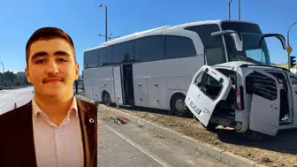 Isparta'da tur otobüsü ile otomobil kafa kafaya çarpıştı : 1 kişi öldü
