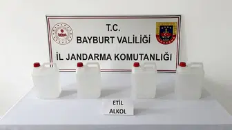 Bayburt’ta kaçakçılık operasyonu : 20 litre etil alkol ele geçirildi