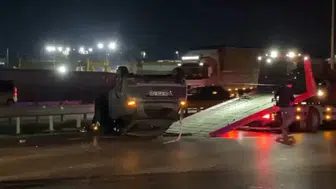 Arnavutköy'de zincirleme trafik kazası : 1 yaralı