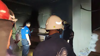 Van Erciş'te fırında yangın paniği