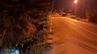 Edirne'de motosiklet kazası : Sürücü alkollü çıktı