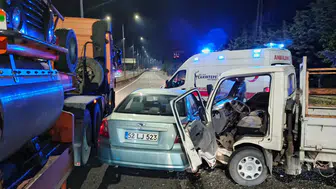 Ordu Ünye'de kaza : 1 ölü, 1 yaralı
