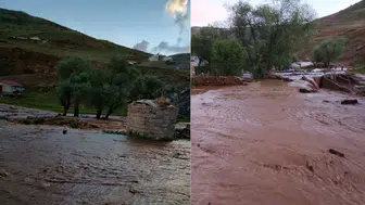 Erzurum Tekman'da sel ve fırtına : Evler sular altında kaldı, çatılar uçtu