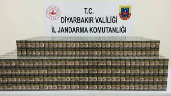 Diyarbakır'da kaçakçılık operasyonu : Yaklaşık 15 bin paket kaçak sigara ele geçirildi