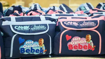 Canik Belediyesi’nden bebek destek paketi yardımı