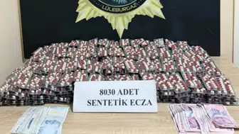 Kırklareli'de uyuşturucu operasyonu : 8 bin hap ele geçirildi
