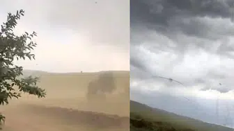 Bingöl Sudüğünü köyünde kuvvetli rüzgar paniğe neden oldu
