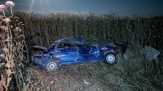 Şanlıurfa'da otomobil şarampole devrildi : Kazada 4 yaralı