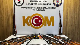 Samsun'da kaçak silah operasyonunda 2 kişi yakalandı