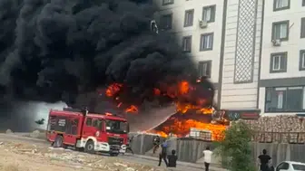 Şanlıurfa'da depoda korkutan yangın