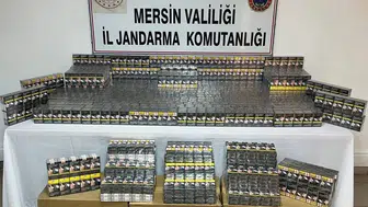 Mersin’de kaçak makaron operasyonu : 21 kilo tütün ele geçirildi