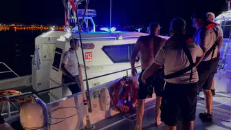 Aydın Didim açıklarında tekne alabora oldu : 2 kişi kurtarıldı