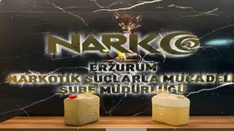 Erzurum'da uyuşturucu operasyonu :  27 kilo 850 gram likit metamfetamin ele geçirildi