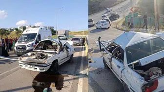 Adıyaman'da kaza : Otomobil takla attı, sürücü yaralandı
