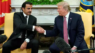 Trump, Katar Emiri Al Thani ile görüştü