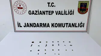 Gaziantep'te tarihi eser operasyonu : 19 adet sikke ve objeler ele geçirildi, 1 gözaltı