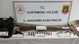 Kastamonu'da kaçak kazı operasyonu : 13 gözaltı