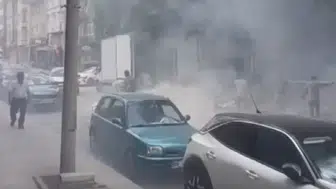 Karabük'te tekstil işletmesinde yangın : Kumaşlar alev alev yandı