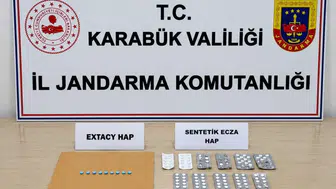 Karabük'te uyuşturucu operasyonu : 241 hap ele geçirildi