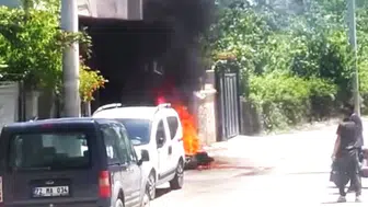 Batman'da motosiklet küle döndü