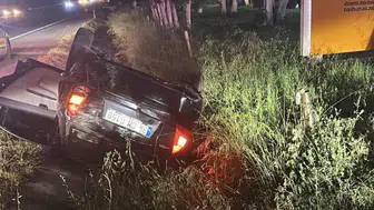 Ankara - Eskişehir kara yolunda kaza : 2 yaralı