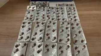 Edirne Keşan'da bir şahsın üzerinden 115 sentetik ecza ele geçirildi