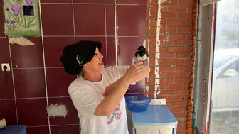Tokat Turhal'da esnaf ile saksağanın dostluğu